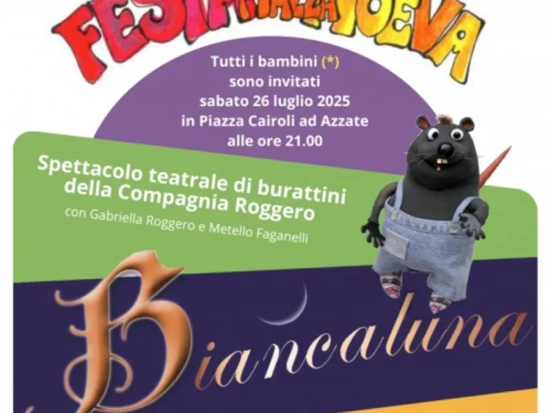 Locandina: Spettacolo di burattini Biancaluna || Azzate