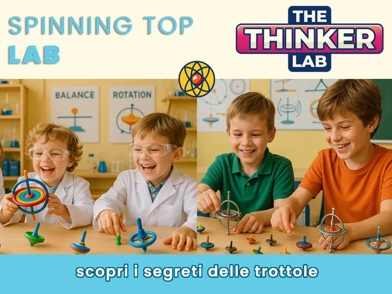 Locandina: Scopri i segreti delle trottole e sfida i tuoi amici
