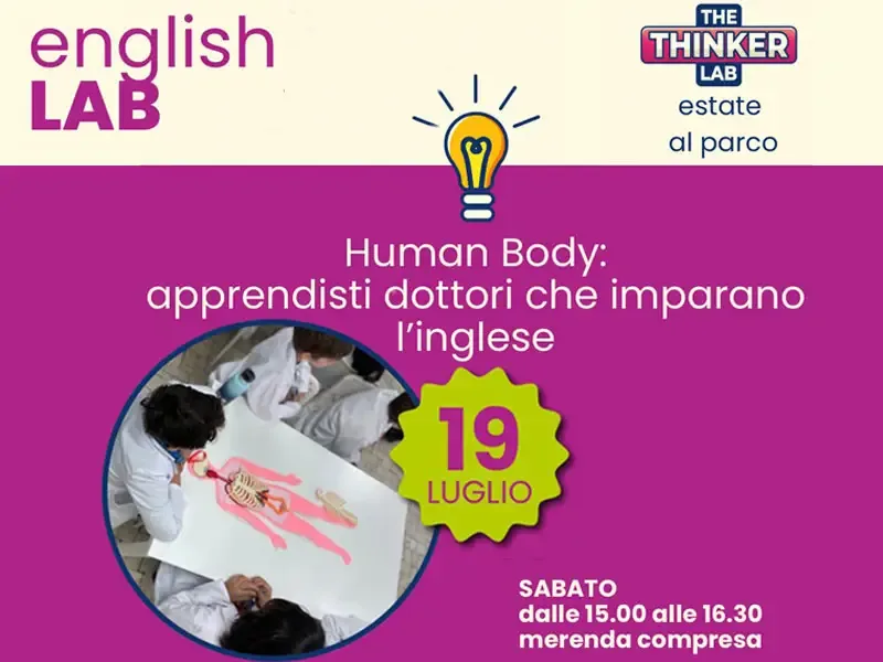 Locandina: EnglishLAB Human Body || The Thinker Lab, Varese